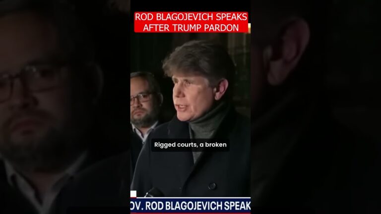 ROD BLAGOJEVICH SPEAKS AFTER TRUMP PARDON