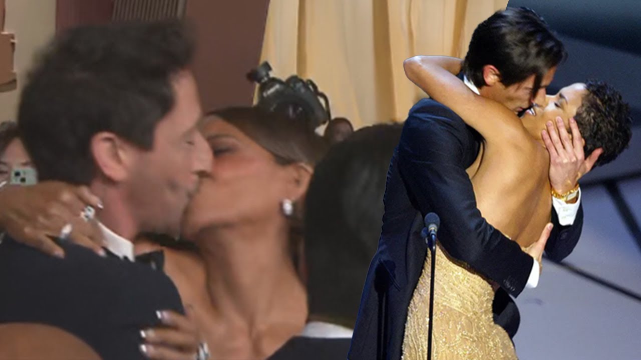 halle berry kisses adrien brody