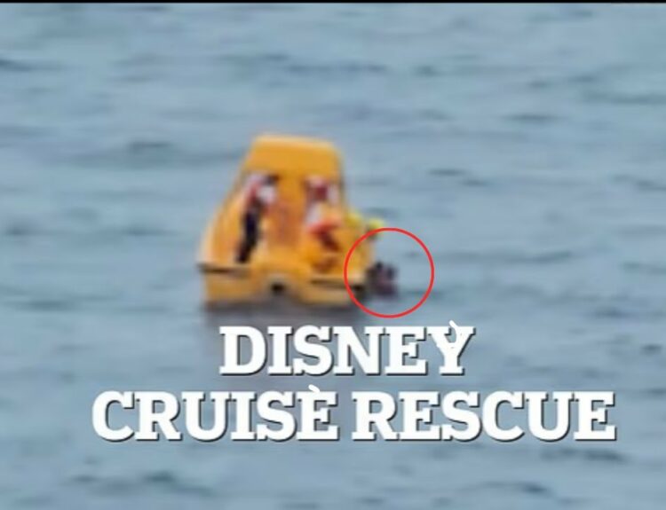 child fell overboard disney crui
