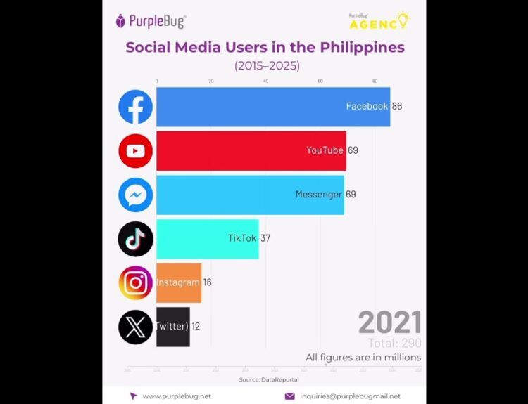 social media statistics in the p