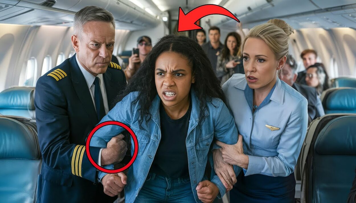 video black teen dragged off fli