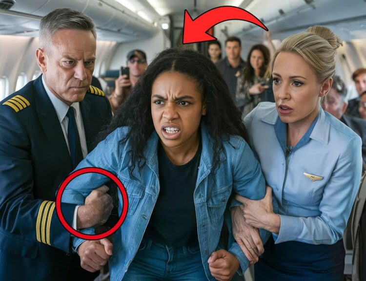 video black teen dragged off fli