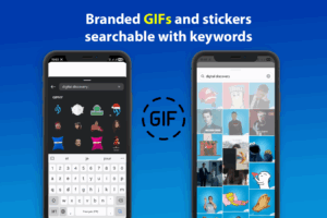 get custom branded, searchable GIFs for Facebook comments and Instagram Stories