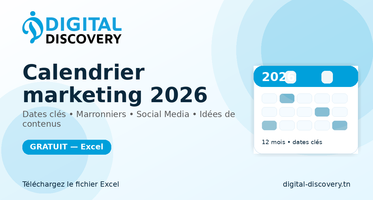 Calendrier marketing 2026 : Tous les évènements (+PDF)