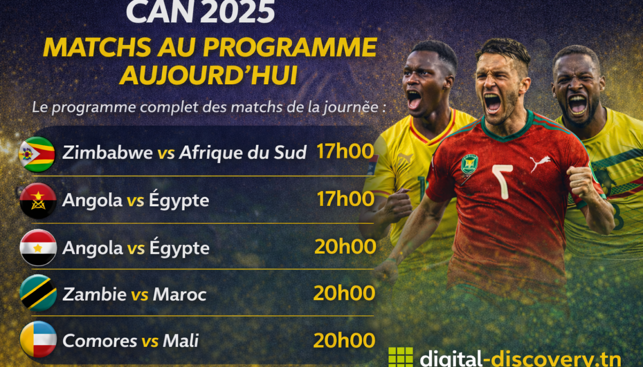CAN 2025 : le programme complet des matchs d’aujourd’hui