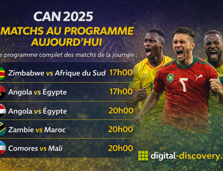 CAN 2025 : le programme complet des matchs d’aujourd’hui