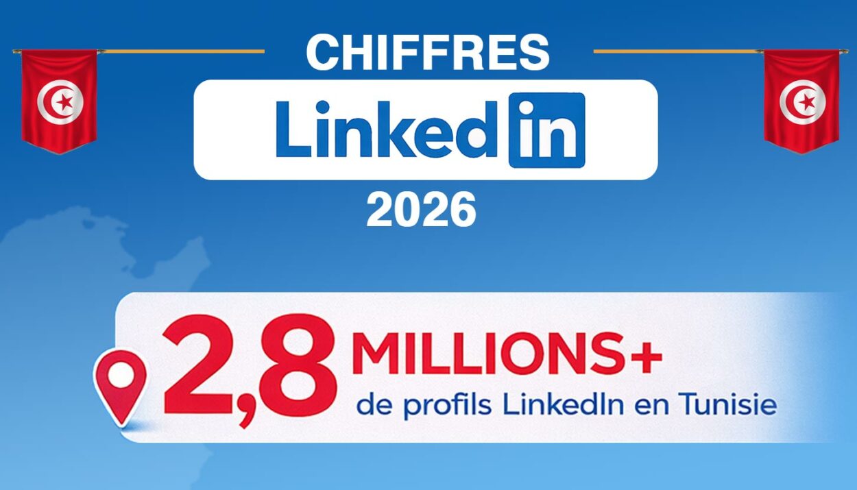 Statistiques LinkedIn Tunisie 2026 : utilisateurs, profils et tendances
