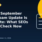 Editorial illustration for the Google September 2026 spam update