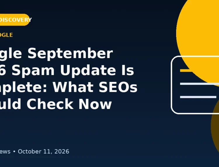 Editorial illustration for the Google September 2026 spam update