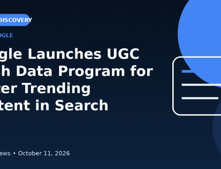 Editorial illustration of Google Search receiving fresh UGC data