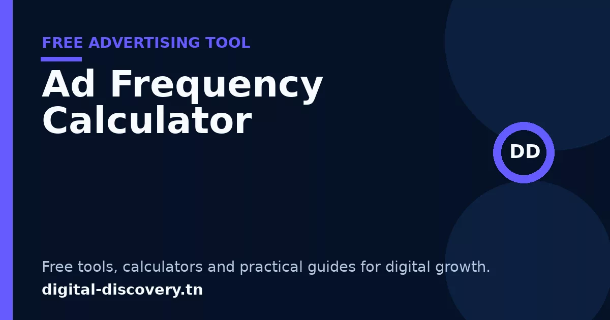 Ad Frequency Calculator free tool