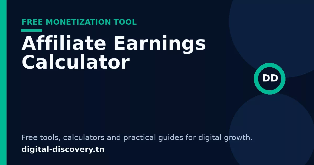 Affiliate Earnings Calculator free tool