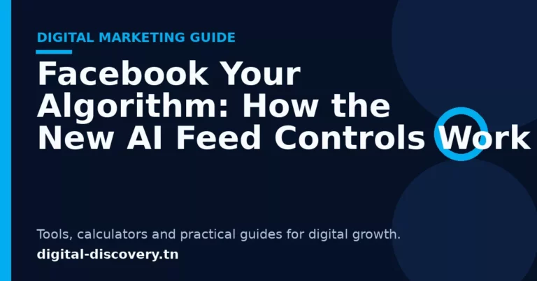 Home 4 Facebook Your Algorithm: How the New AI Feed Controls Work