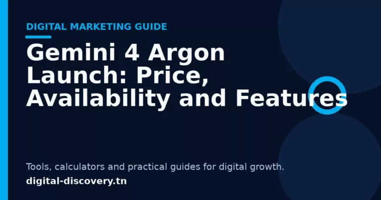 Home 1 Gemini 4 Argon Launch: Price, Availability and Features