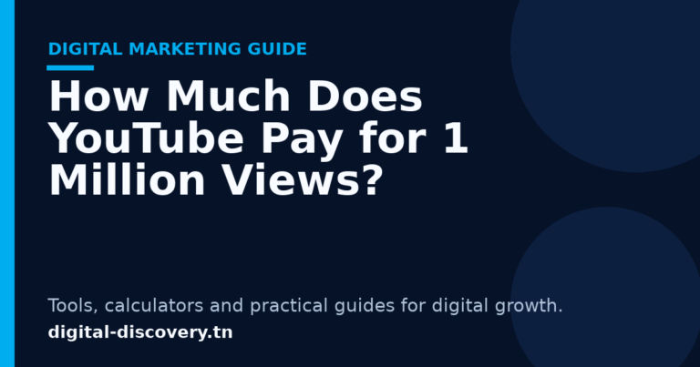 Home 3 How Much Does YouTube Pay for 1 Million Views?