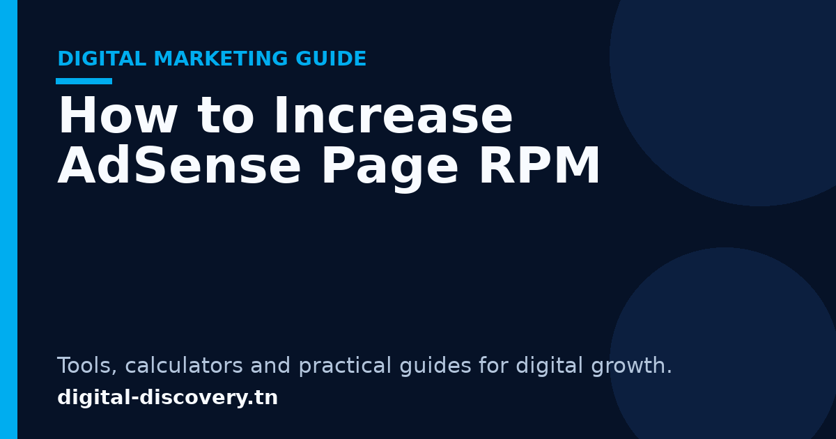 How to Increase AdSense Page RPM