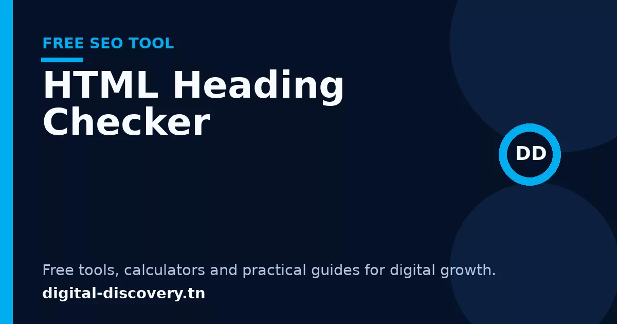 HTML Heading Checker free tool