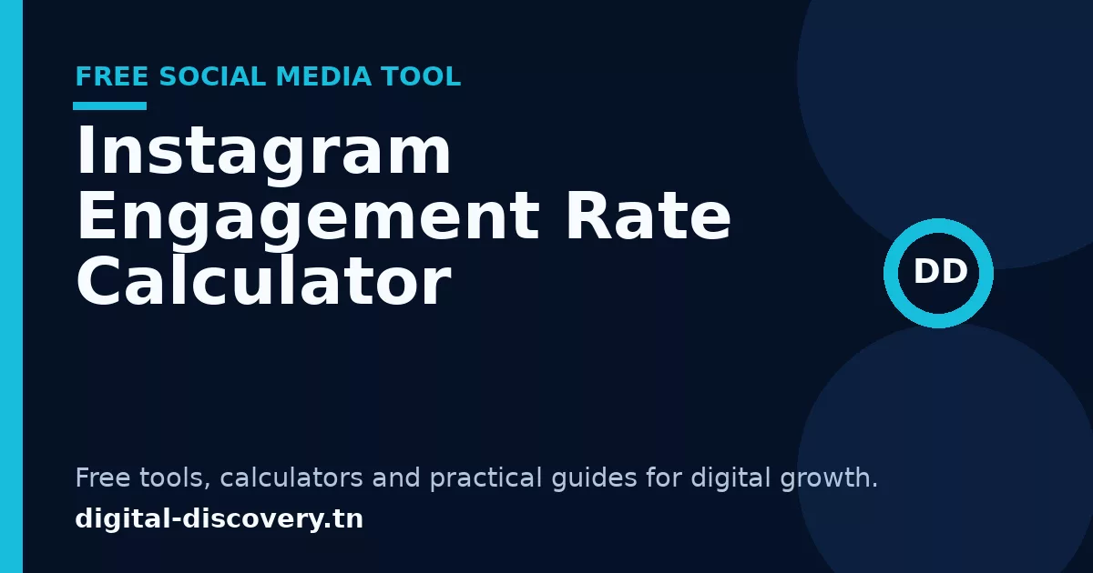 Instagram Engagement Rate Calculator free tool