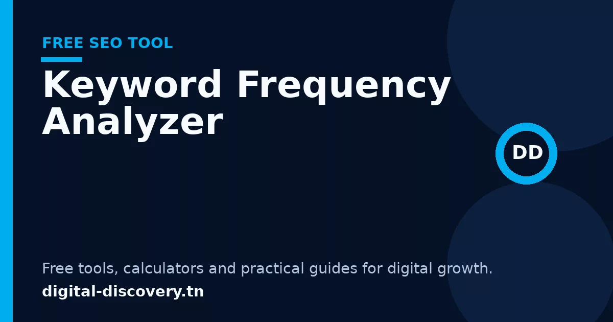 Keyword Frequency Analyzer free tool