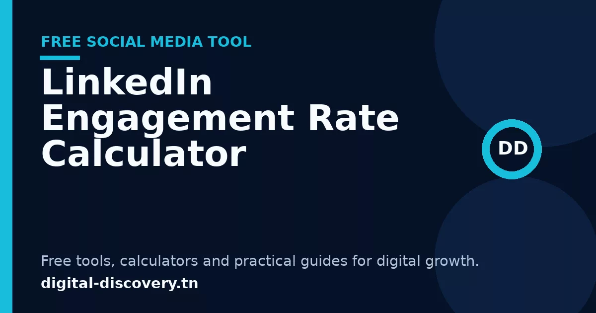 LinkedIn Engagement Rate Calculator free tool