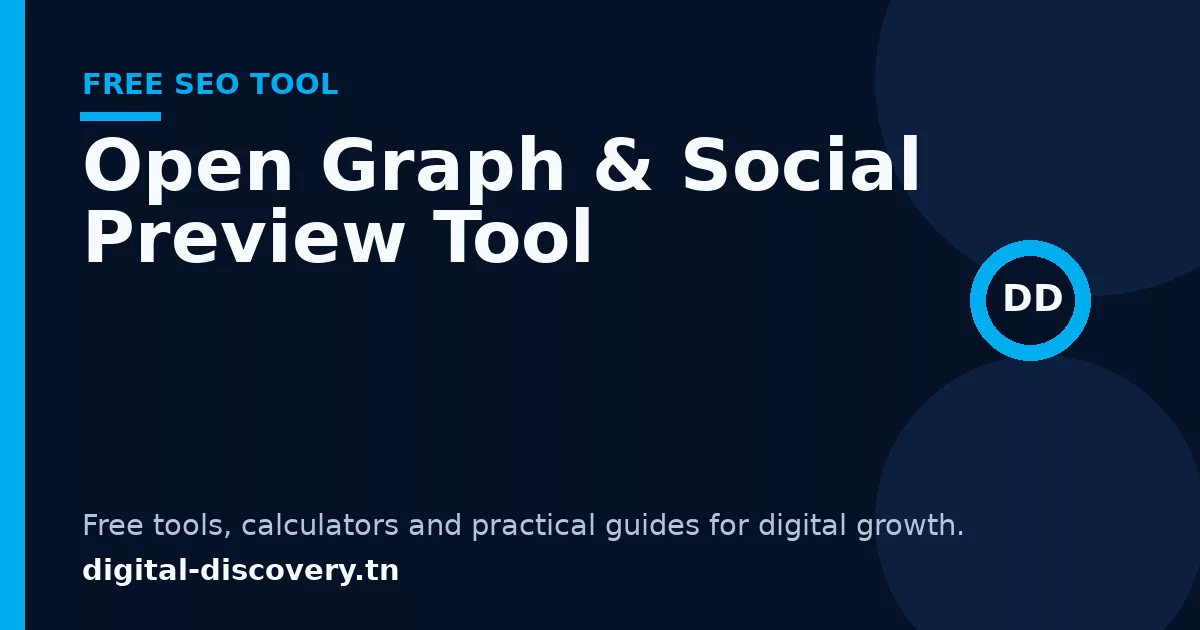 Open Graph & Social Preview Tool free tool