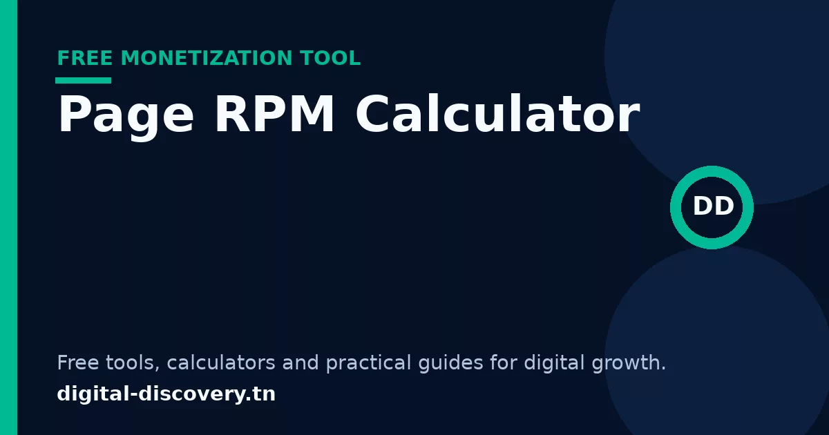Page RPM Calculator free tool