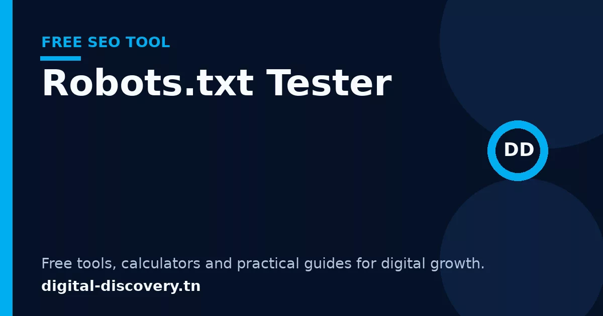 Robots.txt Tester free tool