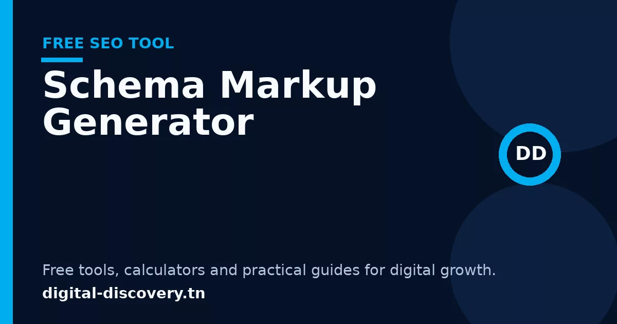 Schema Markup Generator free tool