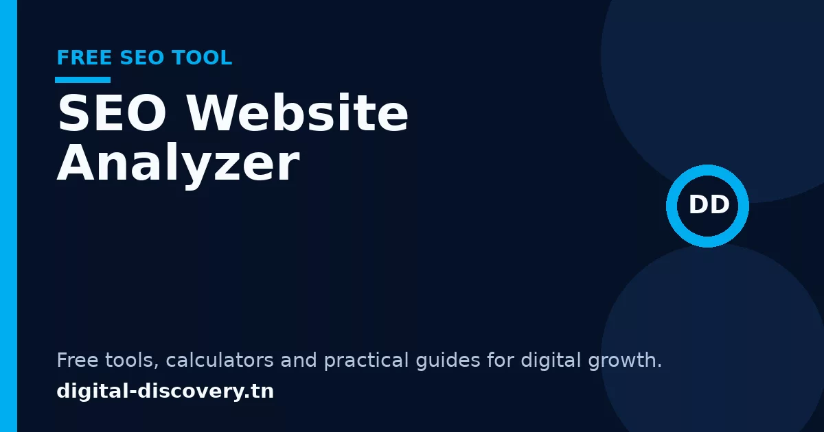 SEO Website Analyzer free tool