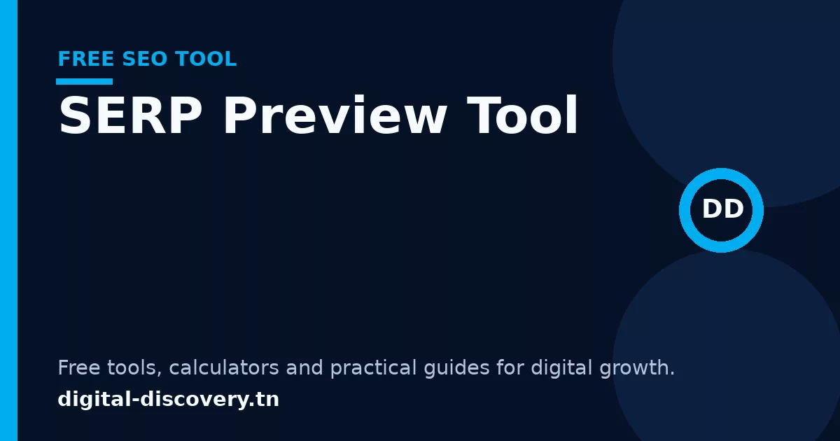 SERP Preview Tool free tool