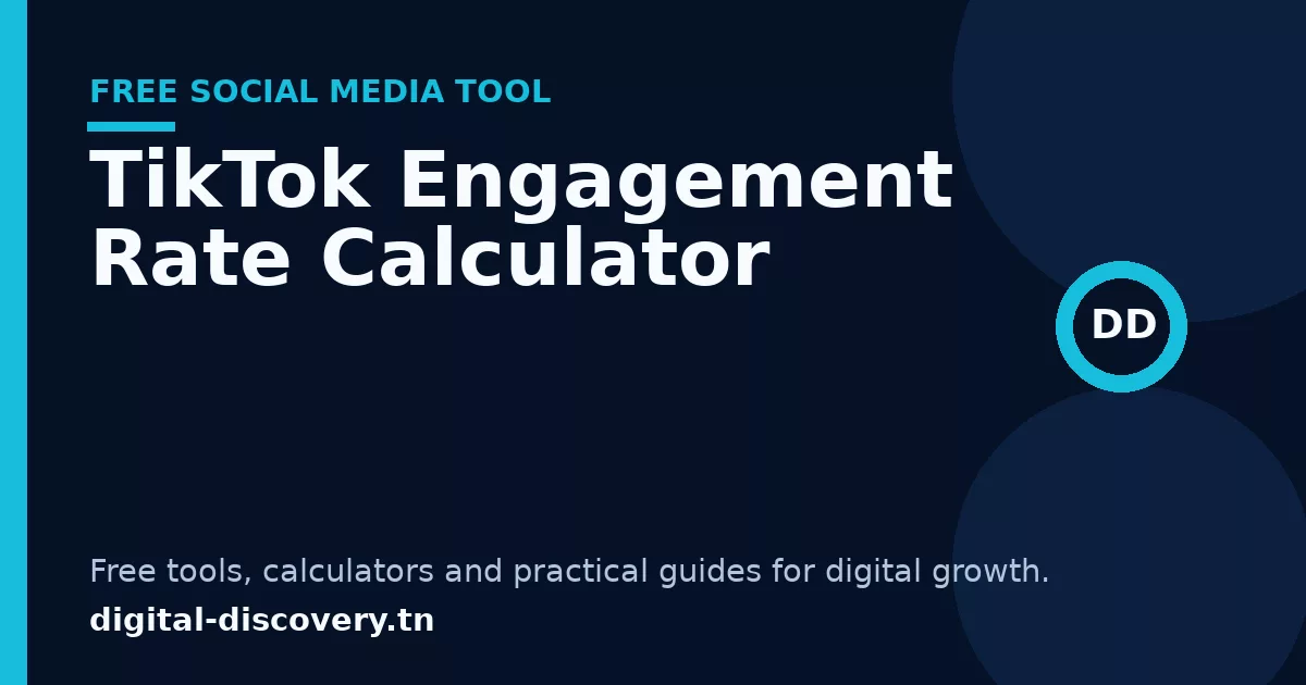 TikTok Engagement Rate Calculator free tool