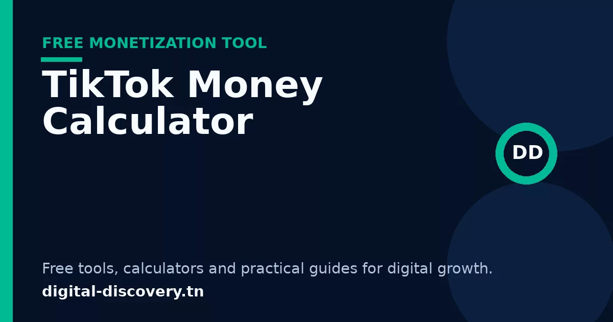 TikTok Money Calculator free tool