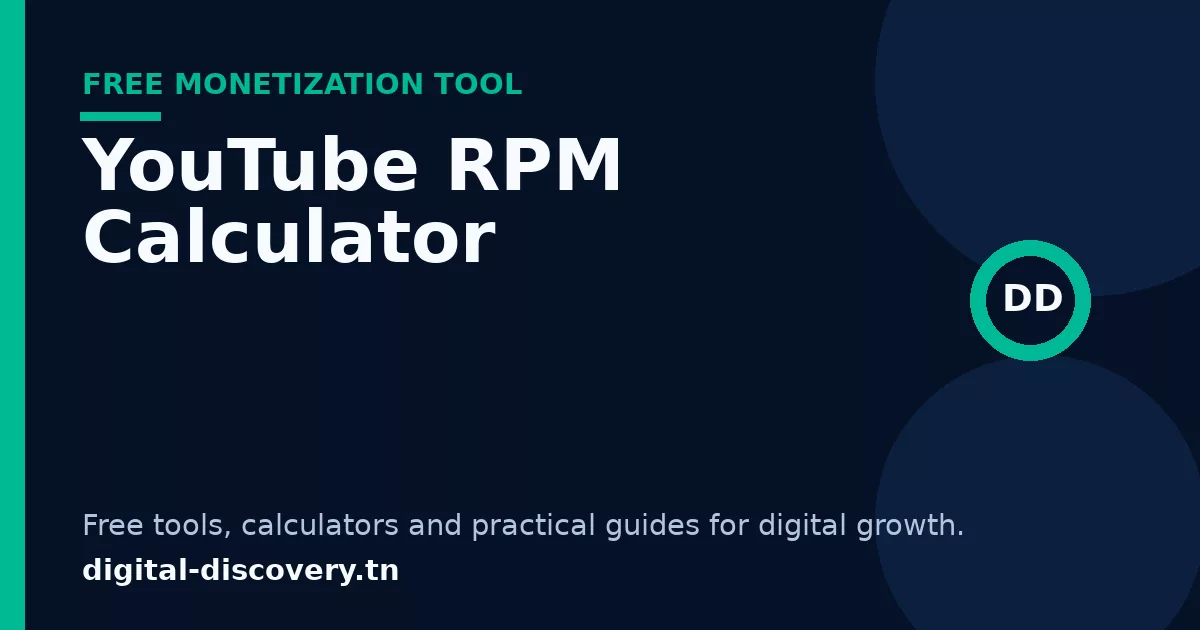 YouTube RPM Calculator free tool